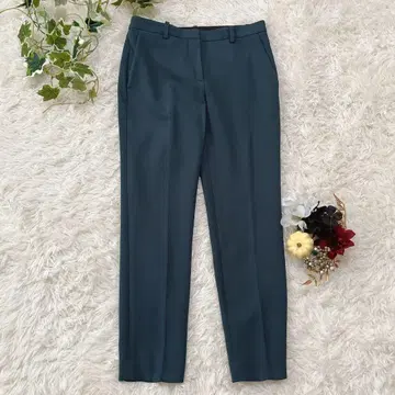 새상품급 Theory 슬랙스 팬츠 00 슬림 출퇴근용 깔끔한 그린