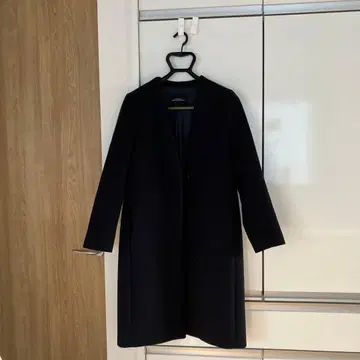 그린 레이블 릴랙싱 노카라 코트 36 네이비