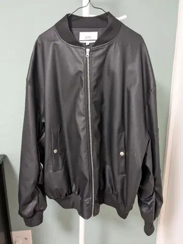 시트리 SITRY 인조 가죽 자켓 MA-1 오버 사이즈 M