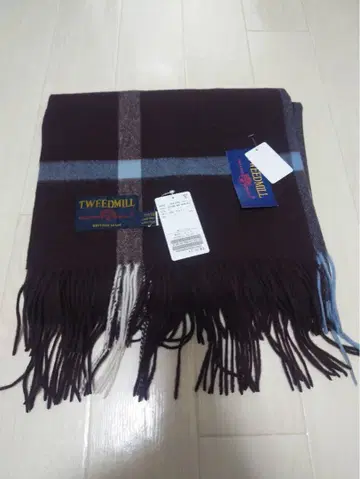 [ 미사용 새상품 ] TWEEDMILL/트위드밀 체크 스톨
