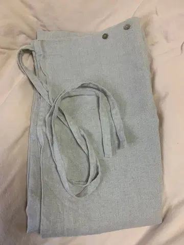 사라지지 린넨 100% 랩 스커트