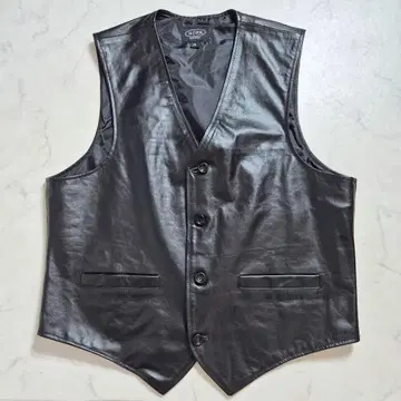 [ 새상품급 4L ] 혼 웍스 가죽 베스트 소가죽 블랙