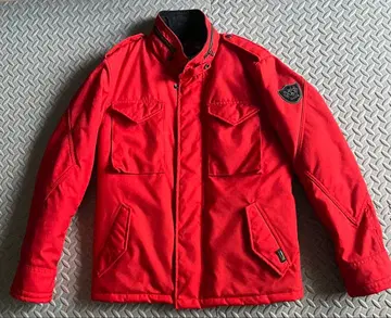 Schott NYC 밀리터리 스타일 레드 자켓