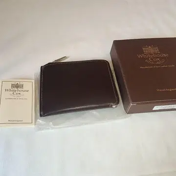 화이트하우스코스 L자형 지퍼 컴팩트 지갑 코인 케이스 미사용