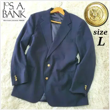 조스에이뱅크 네이비 블레이저 자켓 네이비 골드 버튼 풀 안감 남성용
