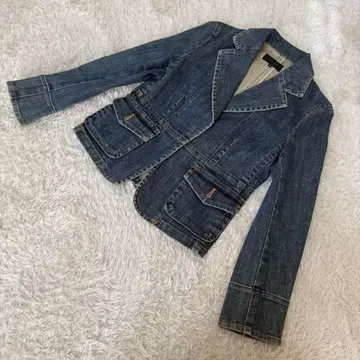 [ UNTITLED ] 여성용 3 데님 자켓 테일러드풍 숏 기장