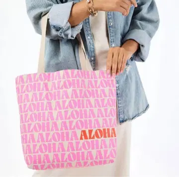 새상품 [알로하 컬렉션] 리버서블 토트백 홀리데이 25