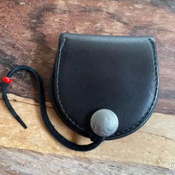 고로즈 원형 동전 지갑 블랙