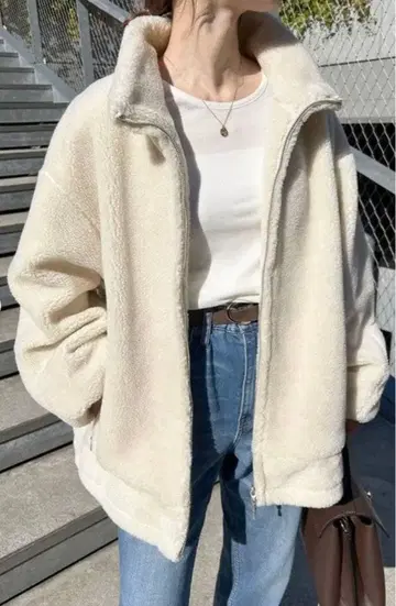 IENA 보아 자켓 36 아이보리