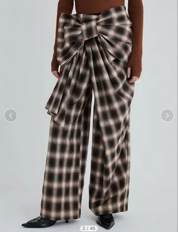 [ 가격 인하 가능 ] SORIN / 리본 드레이프 팬츠