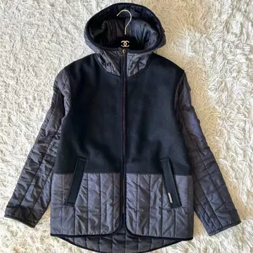 LAVENHAM 38 울 x 퀼팅 후드 부착 코트 영국제