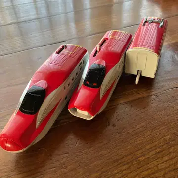 코마치 씨 프라레일 시리즈 빨흰 철도 차량 3량 세트