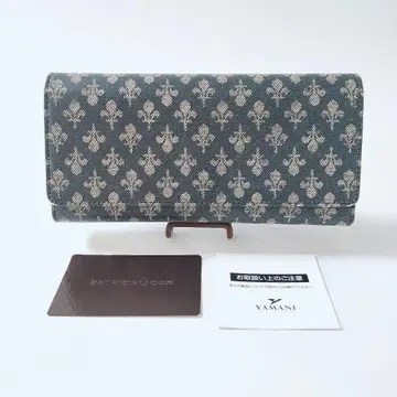 N12 미사용 패트릭 콕스 장지갑 가죽 데님 패턴