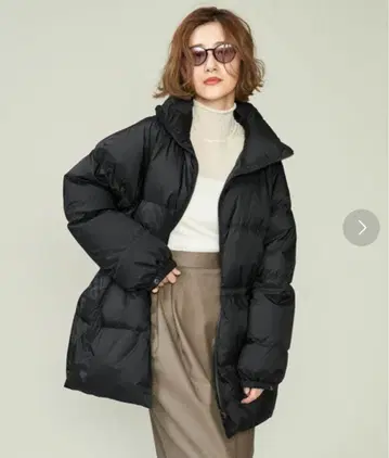 conte 리버서블 다운 자켓 블랙