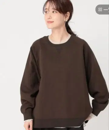 12 게이지 맨투맨 라이크 루즈 풀오버 브라운