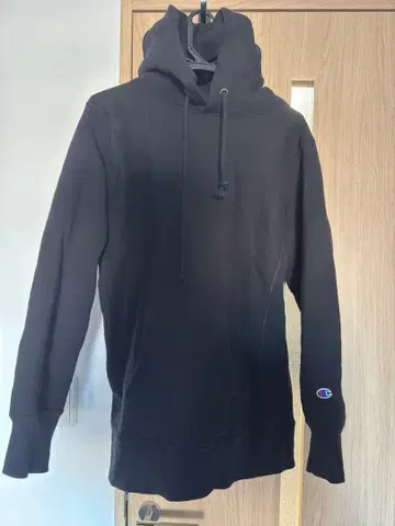 챔피온 USA제 리버스 위브 후드티 블랙