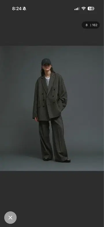 soerte 와이드 스트레이트 슬랙스 팬츠 사이즈 1 그레이 계열 기타