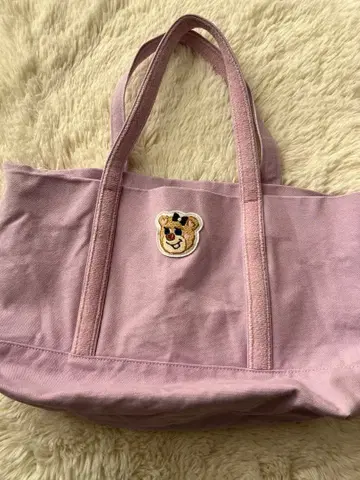 올드 테디 걸 와펜 토트백 페일 퍼플 대 FEILER