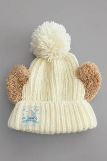 디즈니 시 덕이 귀 달린 니트 모자