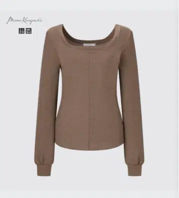 유니클로 mame 콜라보 히트텍 울 블렌드 와플 스퀘어 넥 T 울트라 웜