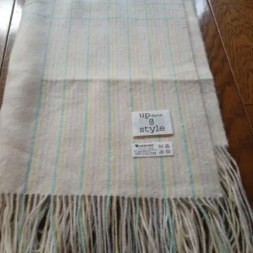 up-date @ style 캐시미어 100% 스트라이프 머플러 미사용품