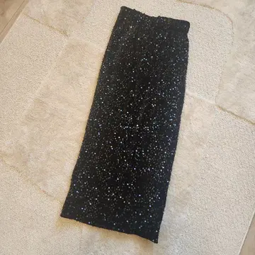 벨로아 스팽글 타이트 스커트