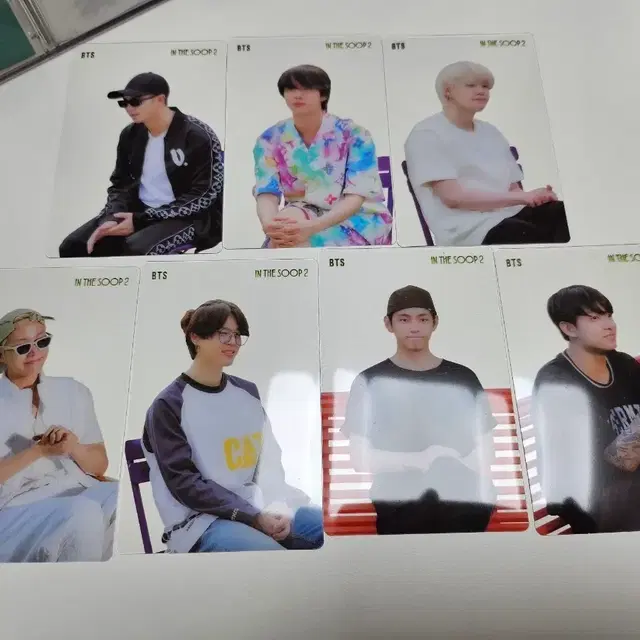 bts 방탄 인더숲 투명 미니포카 세트