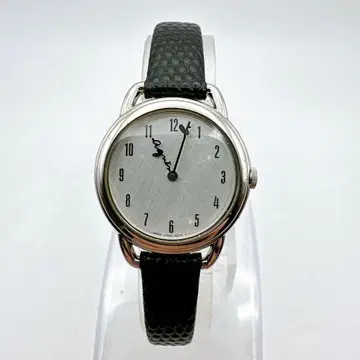 양품 작동품 에네스베 여성용 손목시계 실버 화이트 다이얼 레트로 귀여움