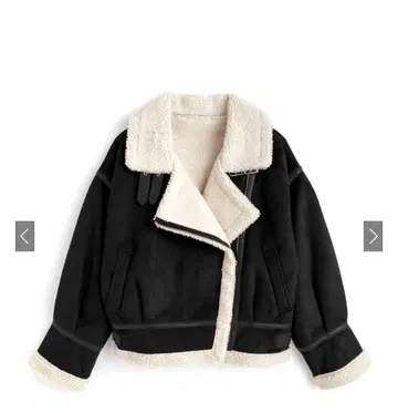 옷깃 2way 무스탕 라이더 자켓