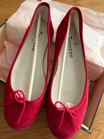 Repetto 빨간색 발레 슈즈 37