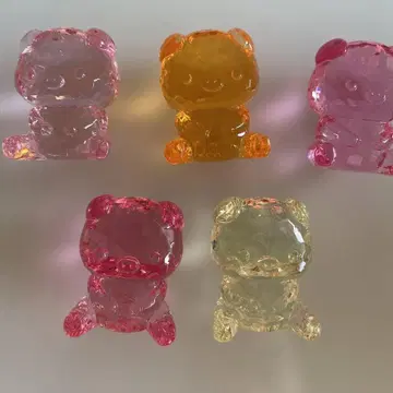 컬러풀 곰 피규어 5개 세트