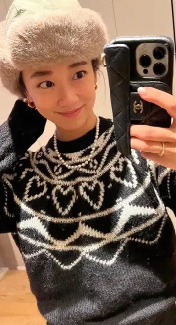 rosymonster 로지몬스터 노르딕 니트 하트 새상품급