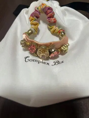 컴플렉스 비즈 스와로브스키 머리끈