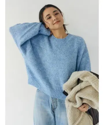 Ungrid 컬러 모헤어 혼방 루즈 니트