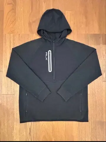 RLX 골프 블랙 후드 부착 후드티 M