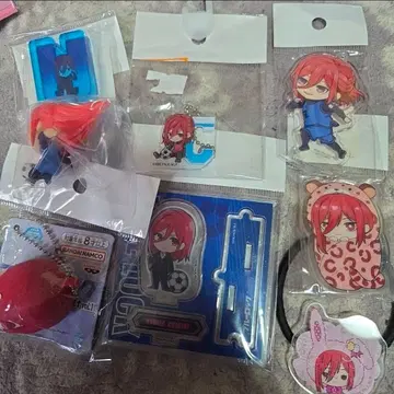 블루 록 치기리 효마 세트 미니 아크릴 스탠드 키링 등