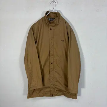 스텐카라 코트 L 7부 기장 카키/베이지 체크 안감 구제 의류 여성용