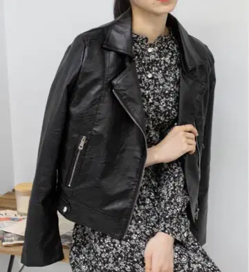 pumpkin port 블랙 라이더 자켓 호박포트