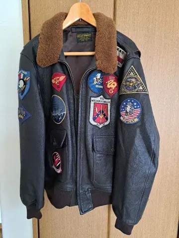 AVIREX 아비렉스 TOP GUN 탑건 양가죽 44 새상품급