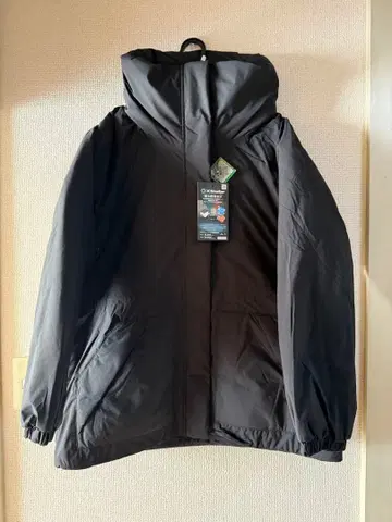 X 쉘터 블랙 다운 자켓 L