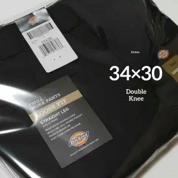 34 x 30 [ 새상품 미사용 ] 디키즈 더블니 85283 BLACK