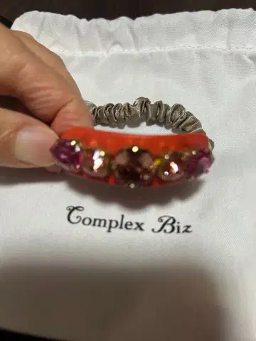 컴플렉스 비즈 스와로브스키 머리끈