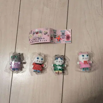 Yumi Kitagishi 하얀 고양이들 피규어 컬렉션 4체 세트