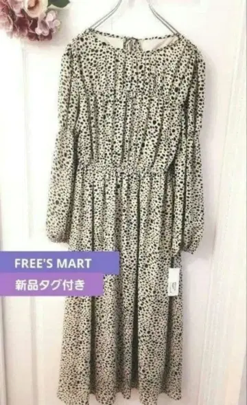 FREE'S MART 도트 무늬 원피스 택 포함 새상품 리본