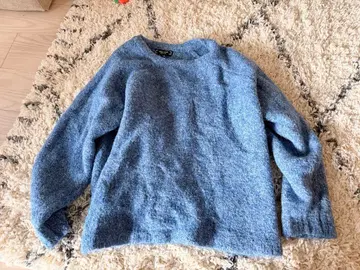 NORTHERN TRUCK 블루 긴팔 스웨터 L