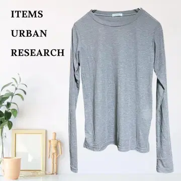 zB639 [ F ] ITEMS URBAN RESEARCH 리브 티셔츠