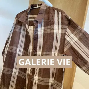[ GALERIE VIE ] 갤러리 바이 시어 체크 셔츠