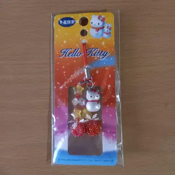 지역 한정판 키티 겨울 스페셜 눈사람 스트랩 딸기