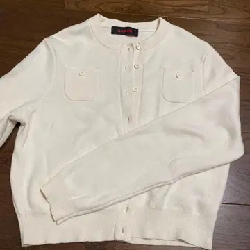 CABAN 화이트 가디건 XS