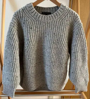 23구 카멜 믹스 시네 크루넥 니트